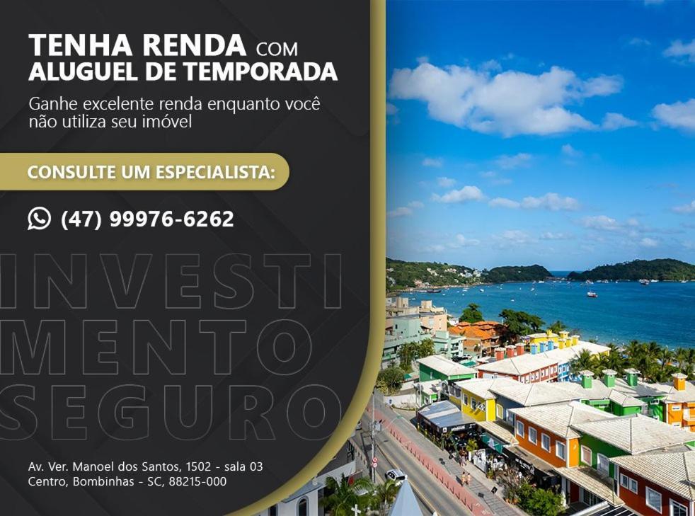 Varandas do Atlântico, Fabuloso Apto em Condo Frente Mar com Piscina Climatizada - 3 quartos 6 pessoas Bombinhas Exterior foto